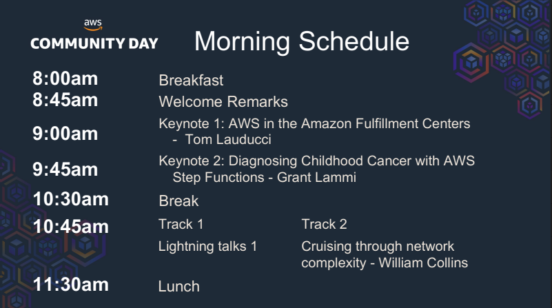 Morning schedule